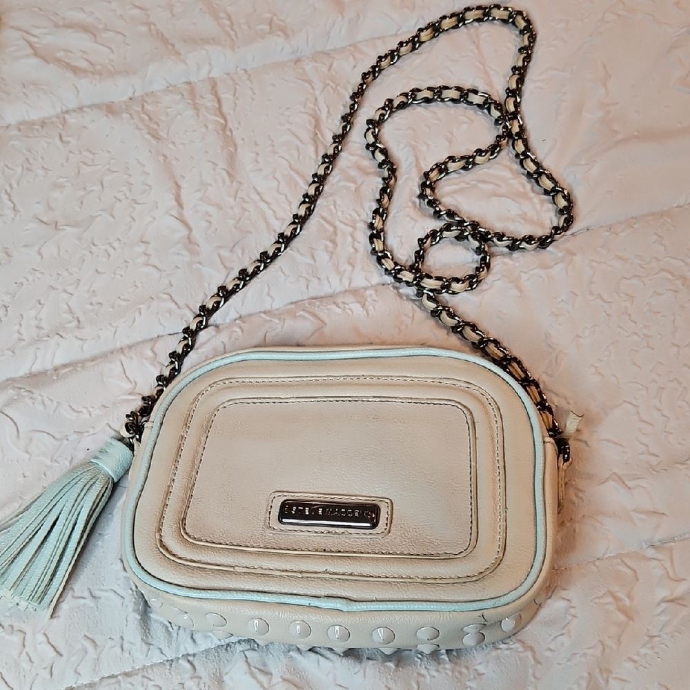 Steve Madden Cream Crossbody Bag